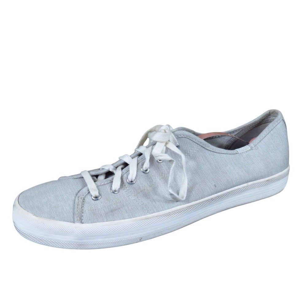 Keds‎ Kickstart Women's Canvas Sneakers Size 11 Chambray Gray Casual Lace Up